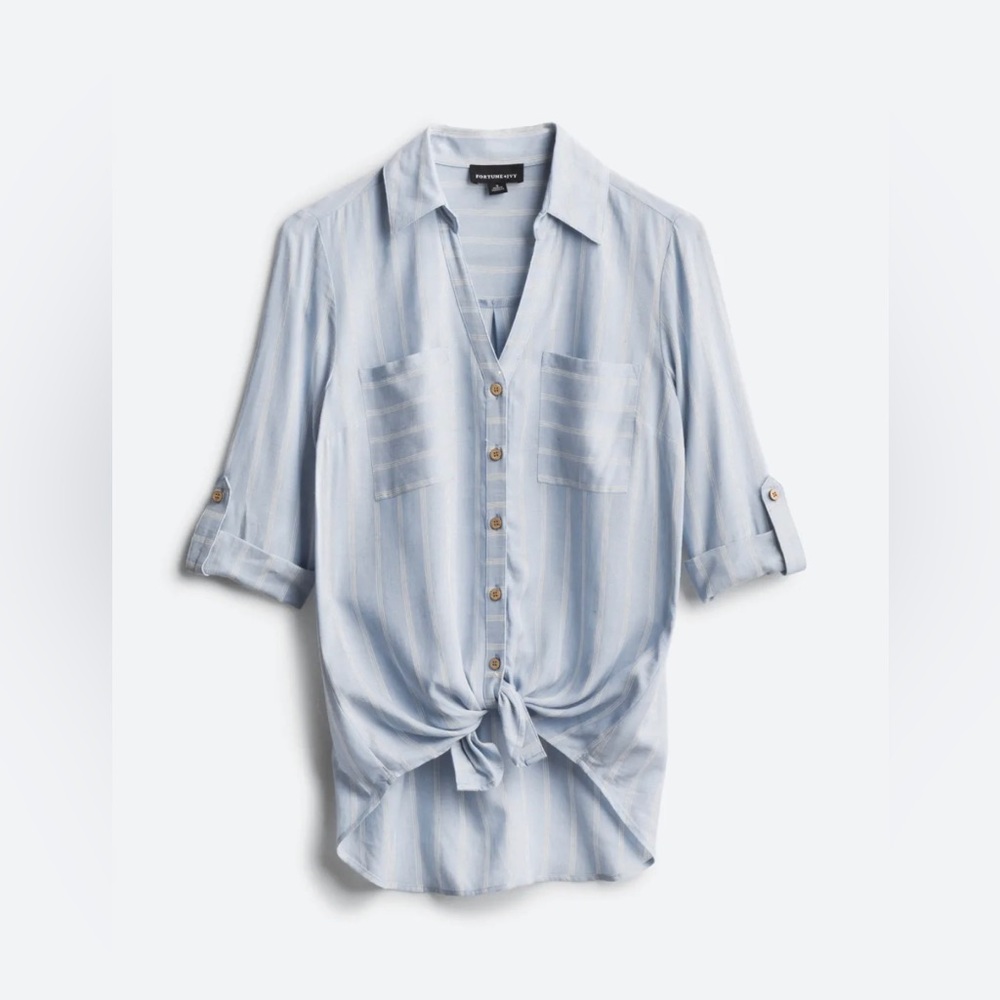 Christelle Tie Front Top